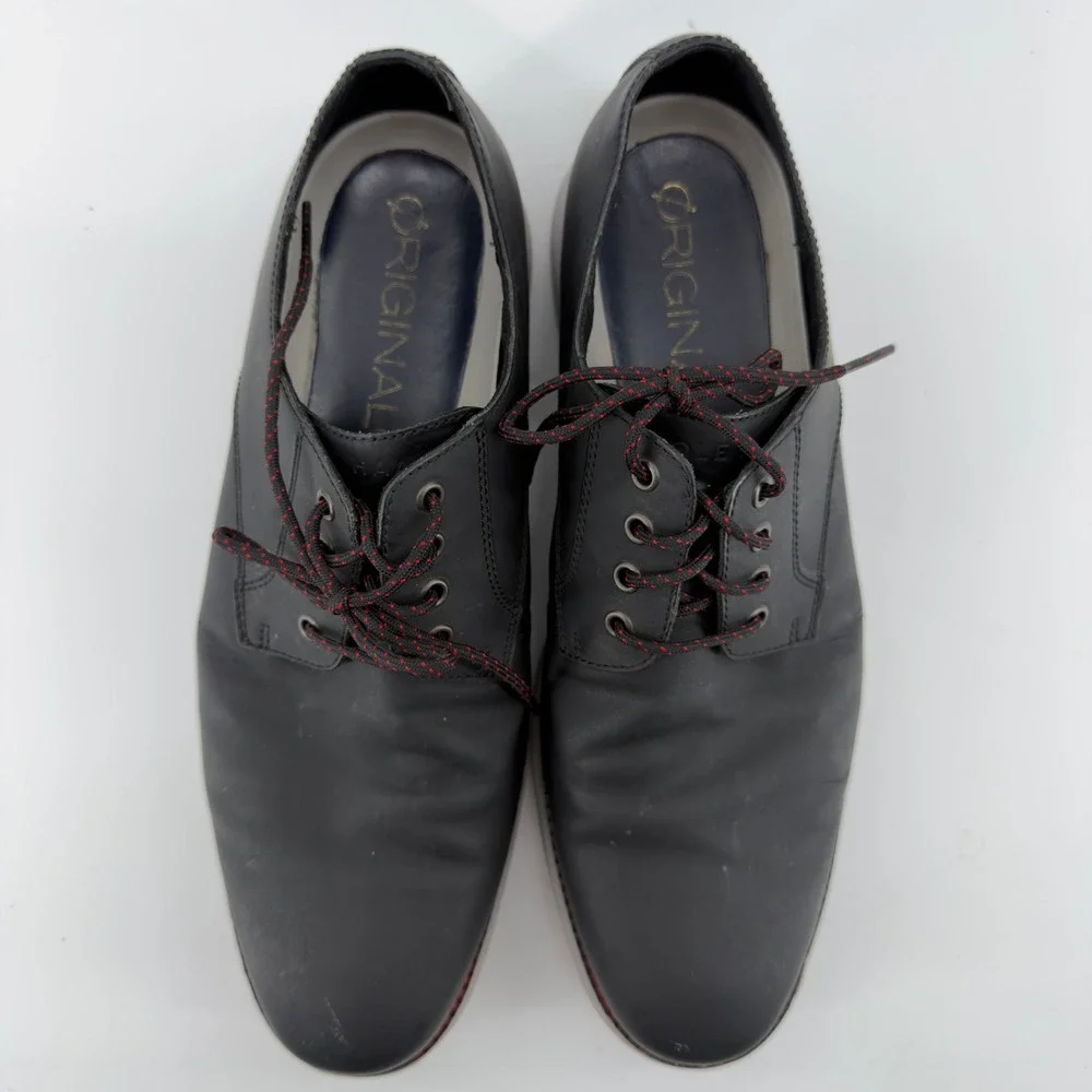 Cole Haan Original Grand Plain Toe Oxford Black‎ Leather Mens 10.5 M